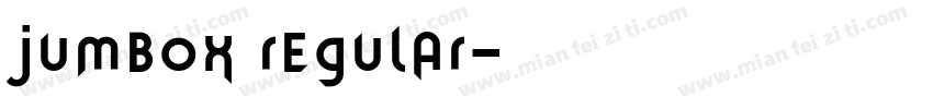 jumbox regular字体转换